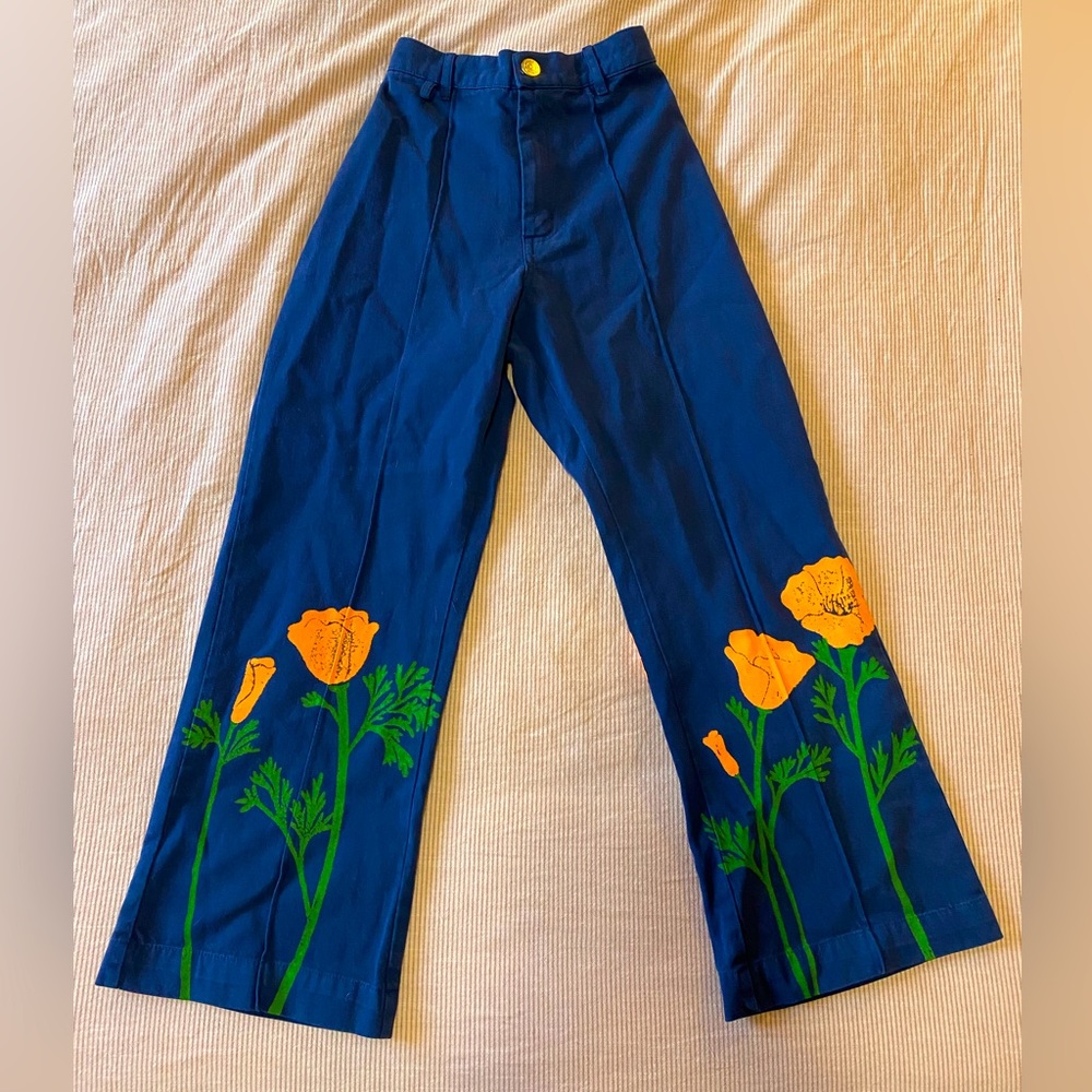 Big Bud Press California Poppy Navy Western Pants